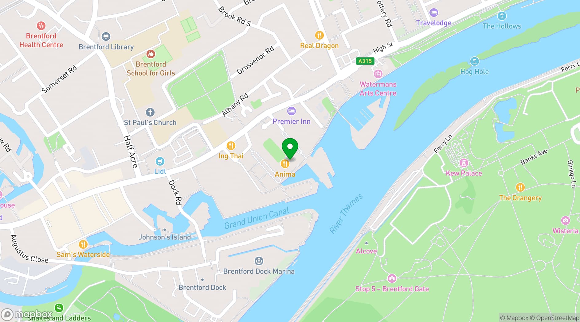 Map showing ANIMA