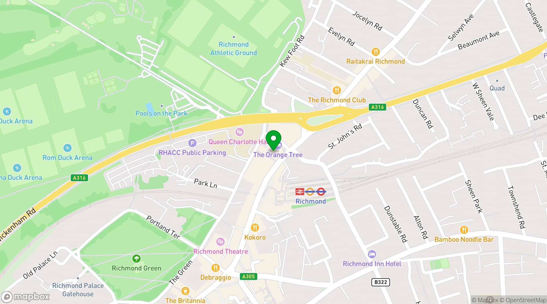 Map showing Bacco