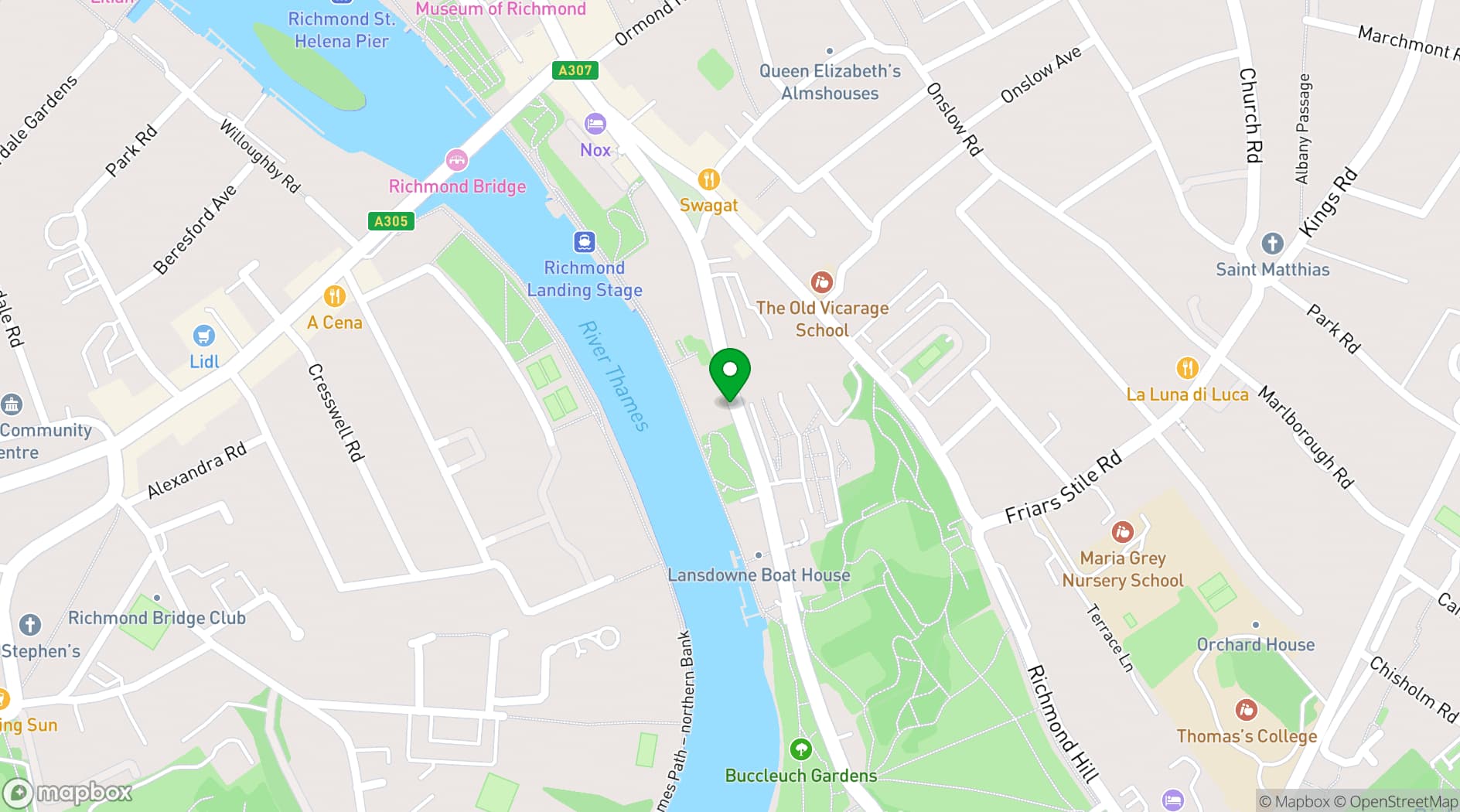 Map showing The Bingham