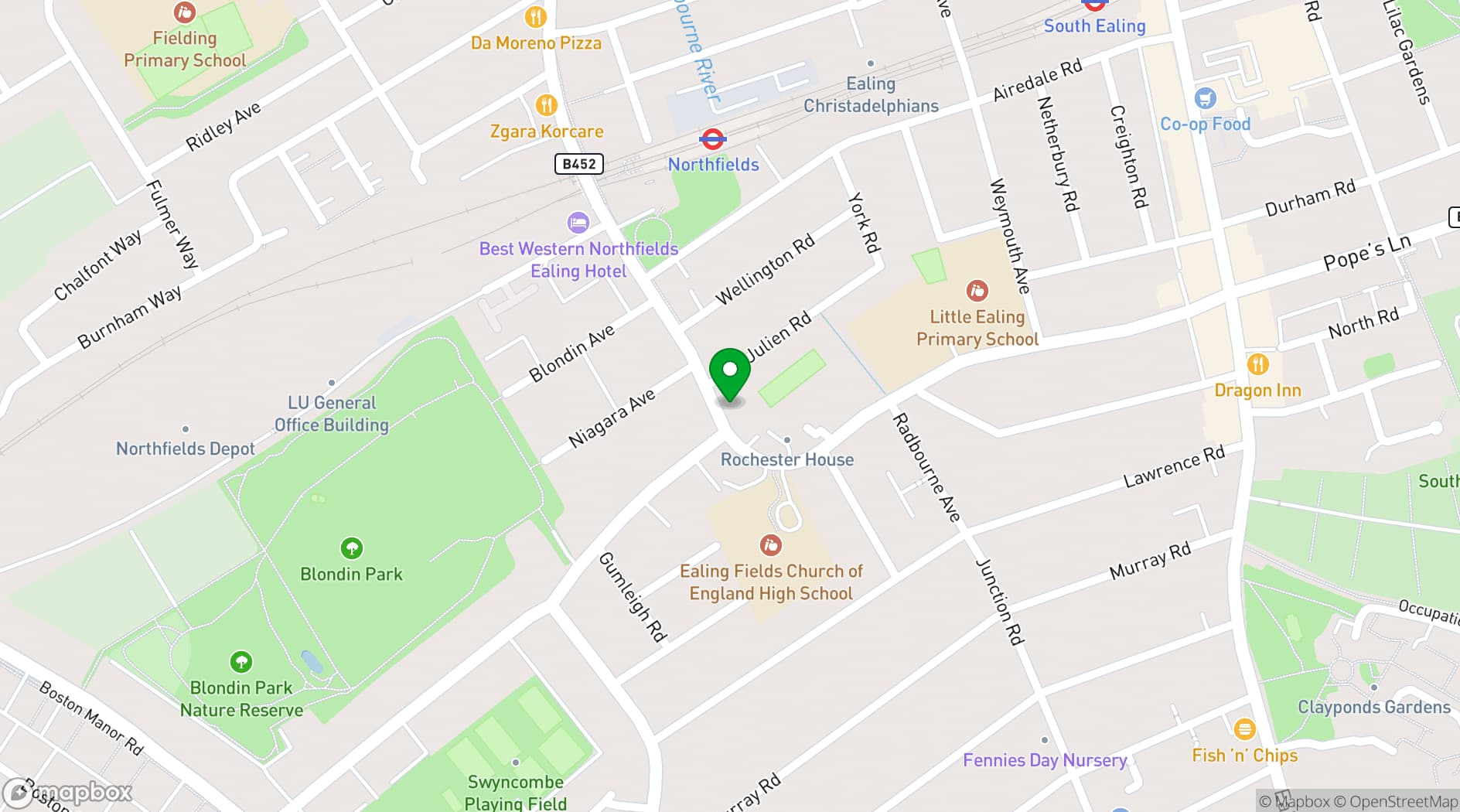 Map showing The Plough Inn