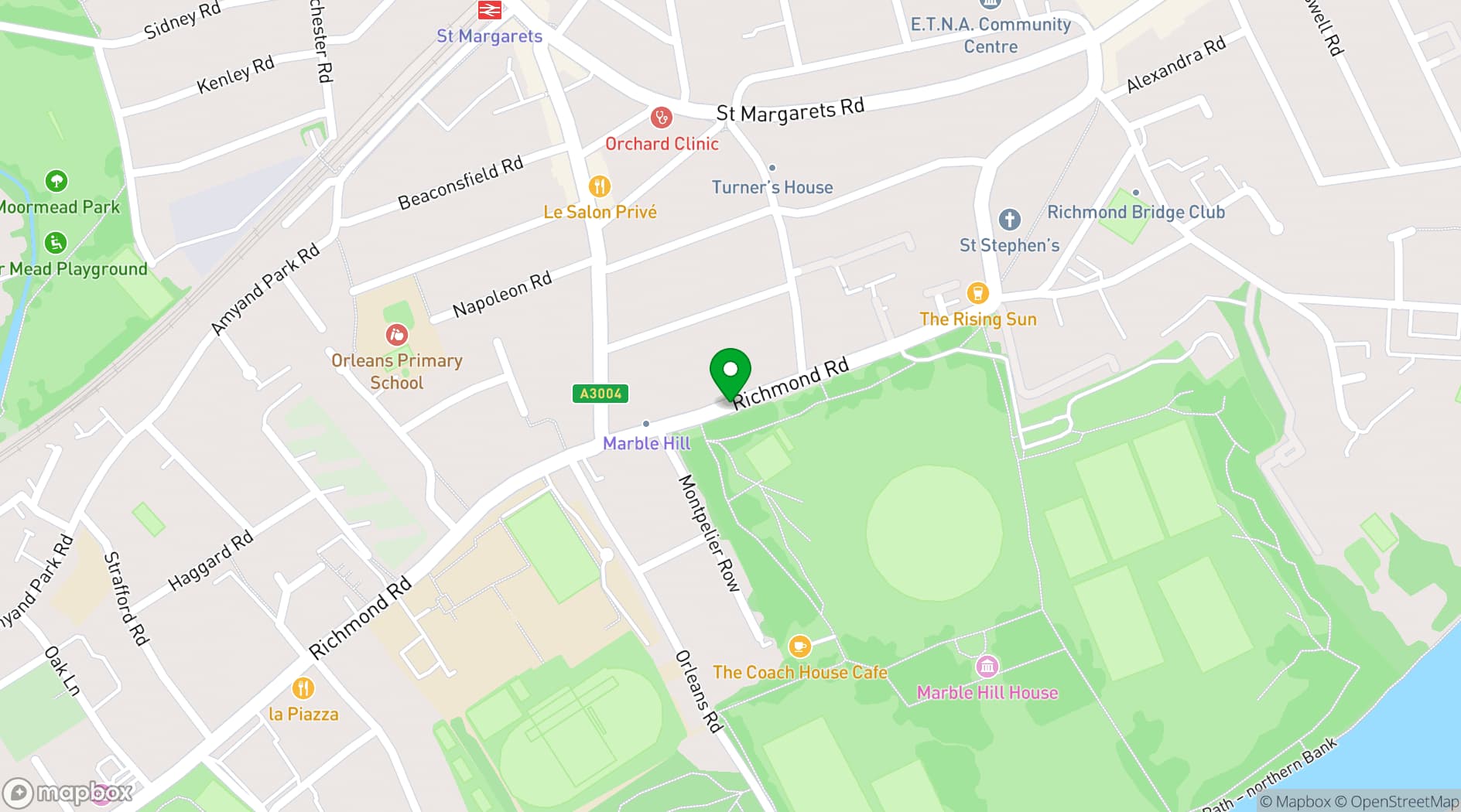 Map showing London Borough of Richmond upon Thames