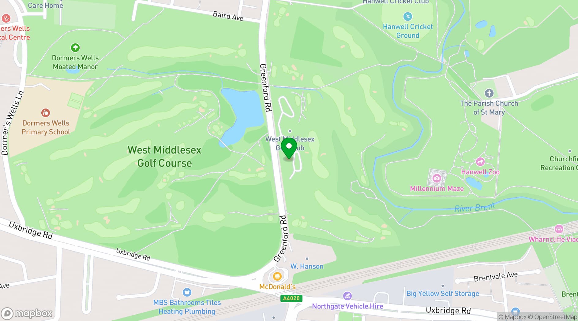 Map showing Fairway Pavilion