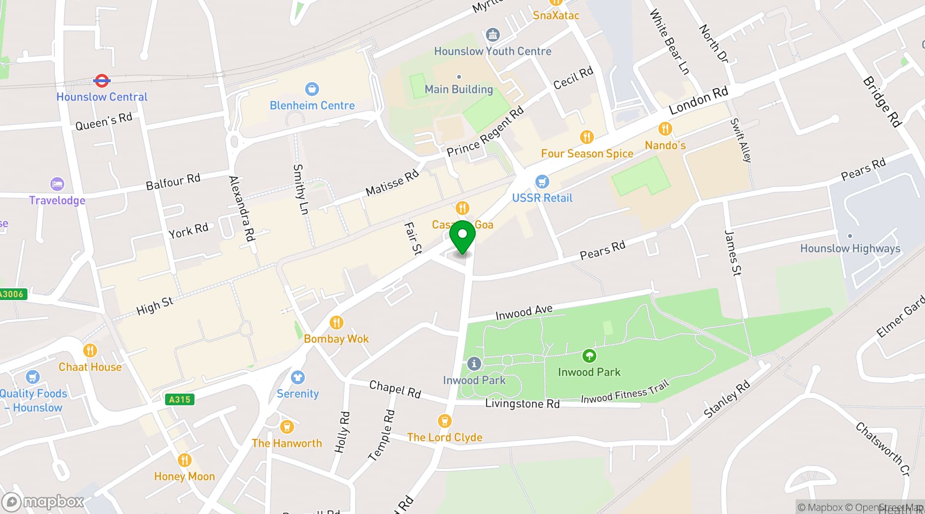 Map showing Oshwal Shakti Centre