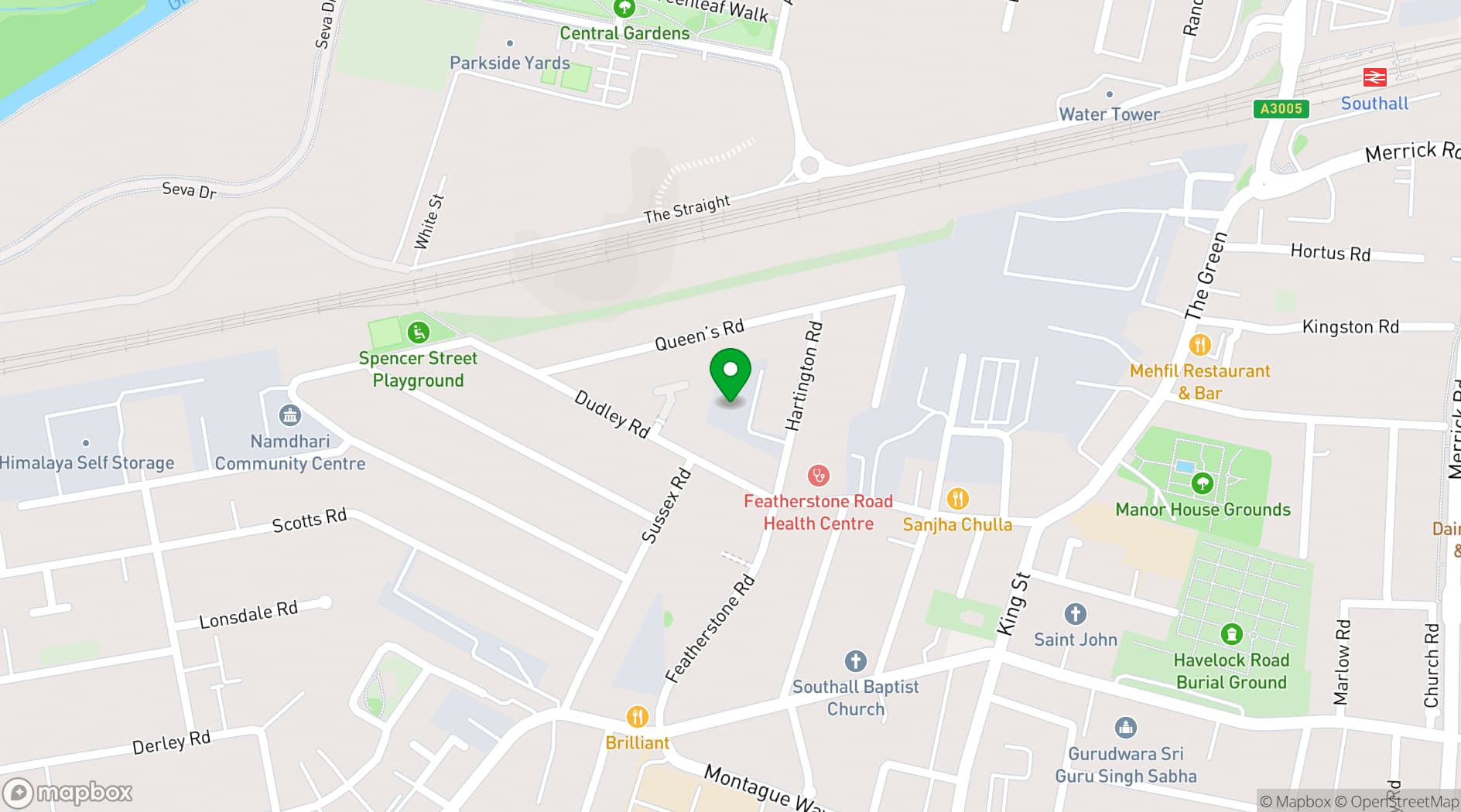 Map showing Universal Film Studios