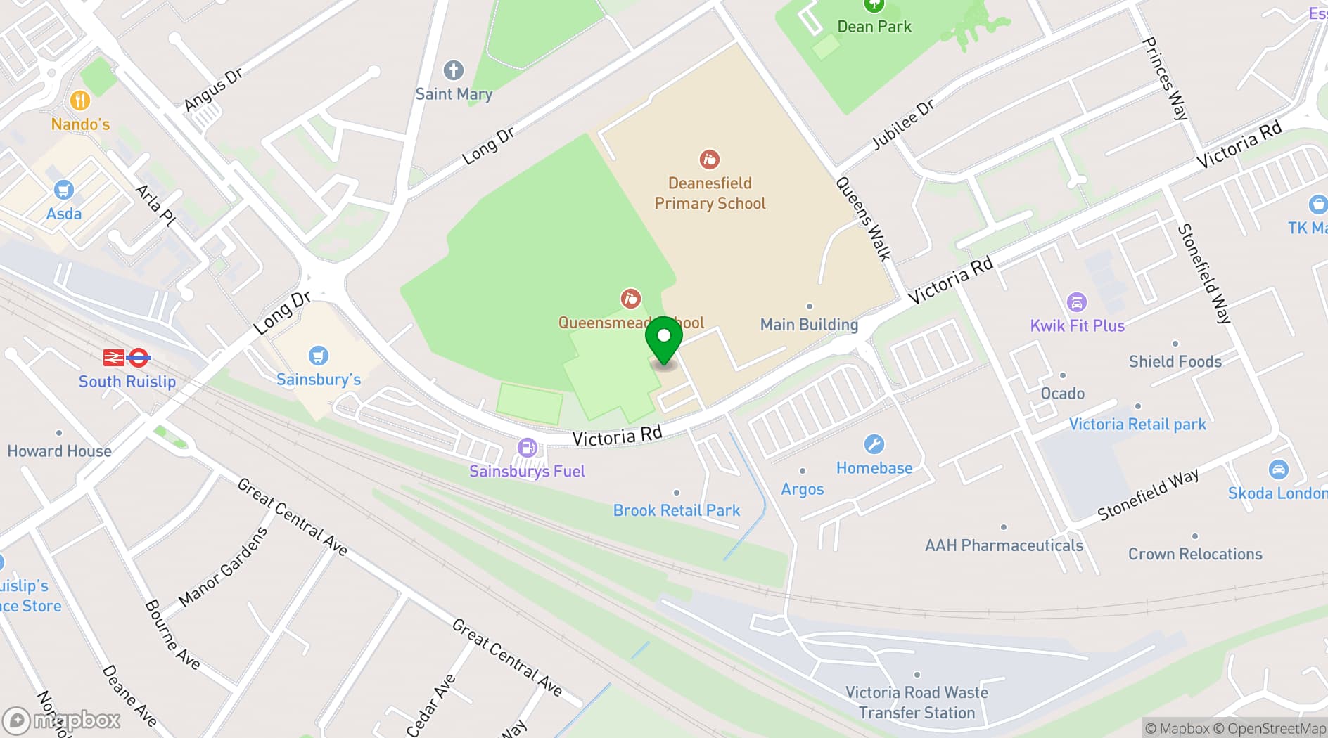 Map showing The Function Rooms