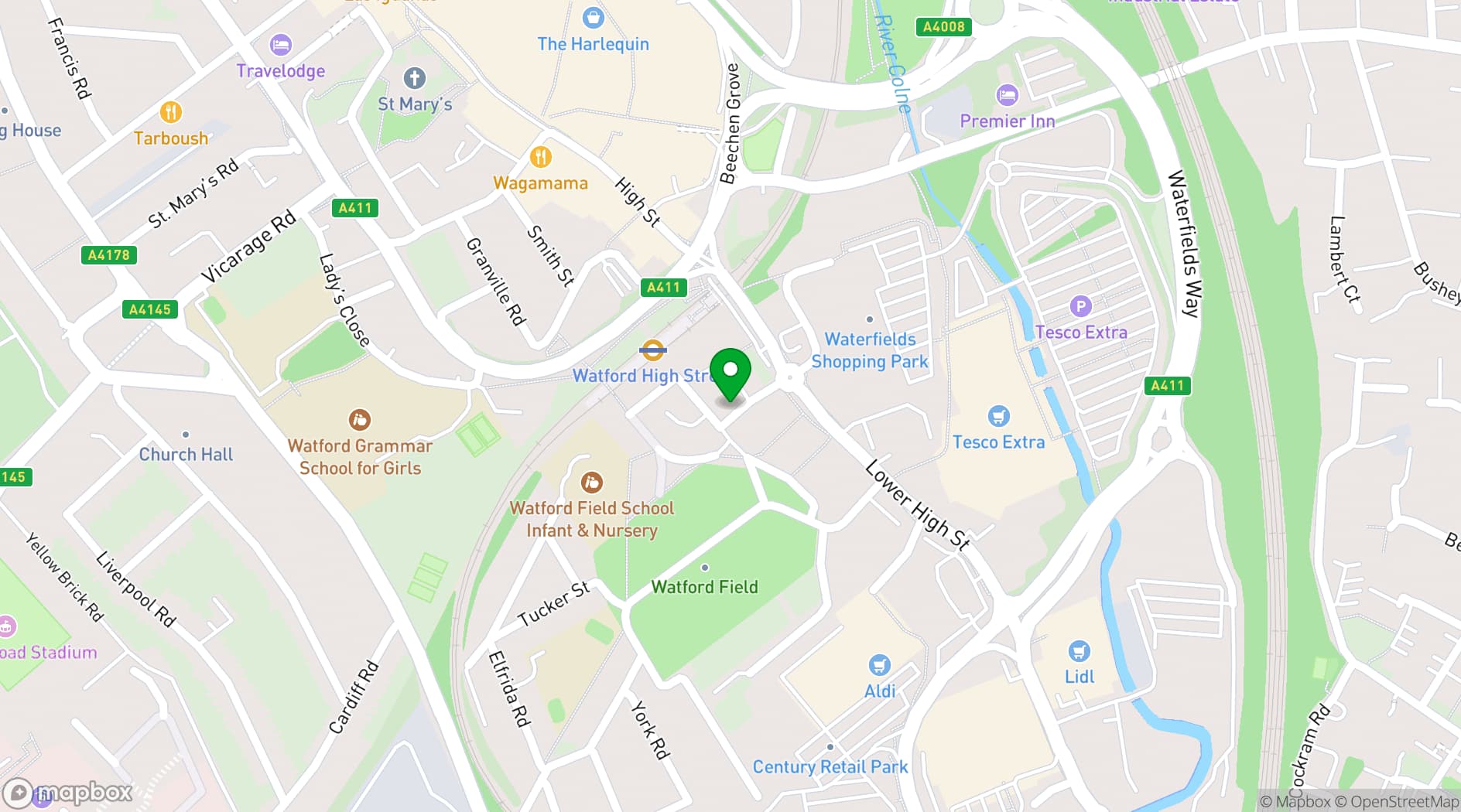 Map showing Wellspring Church