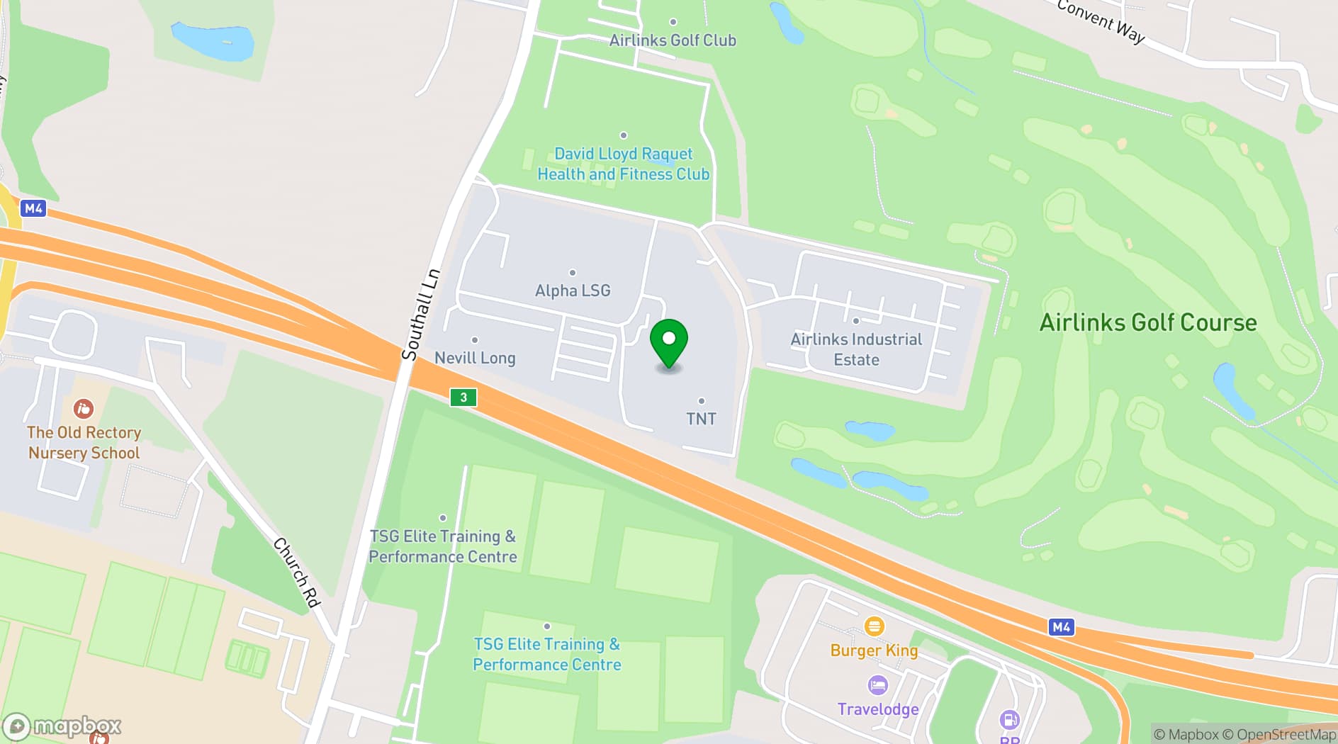 Map showing SpitfireHouse