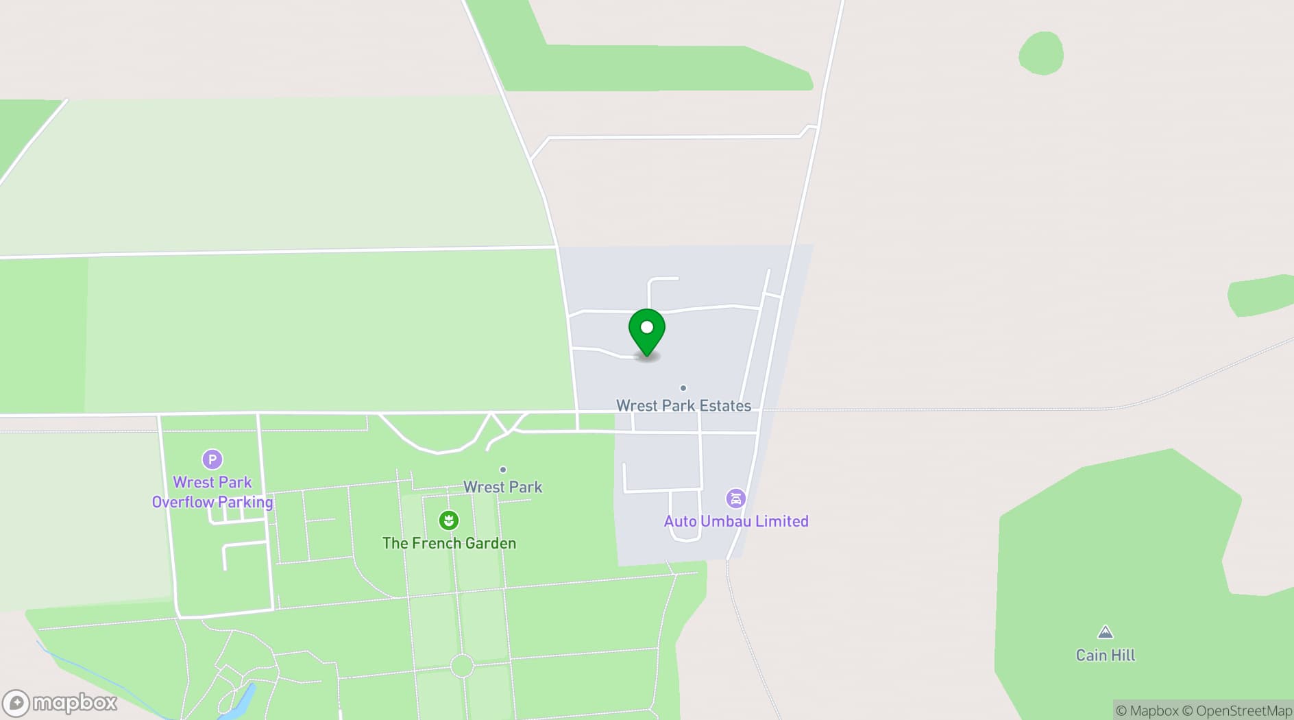 Map showing Enterprise House