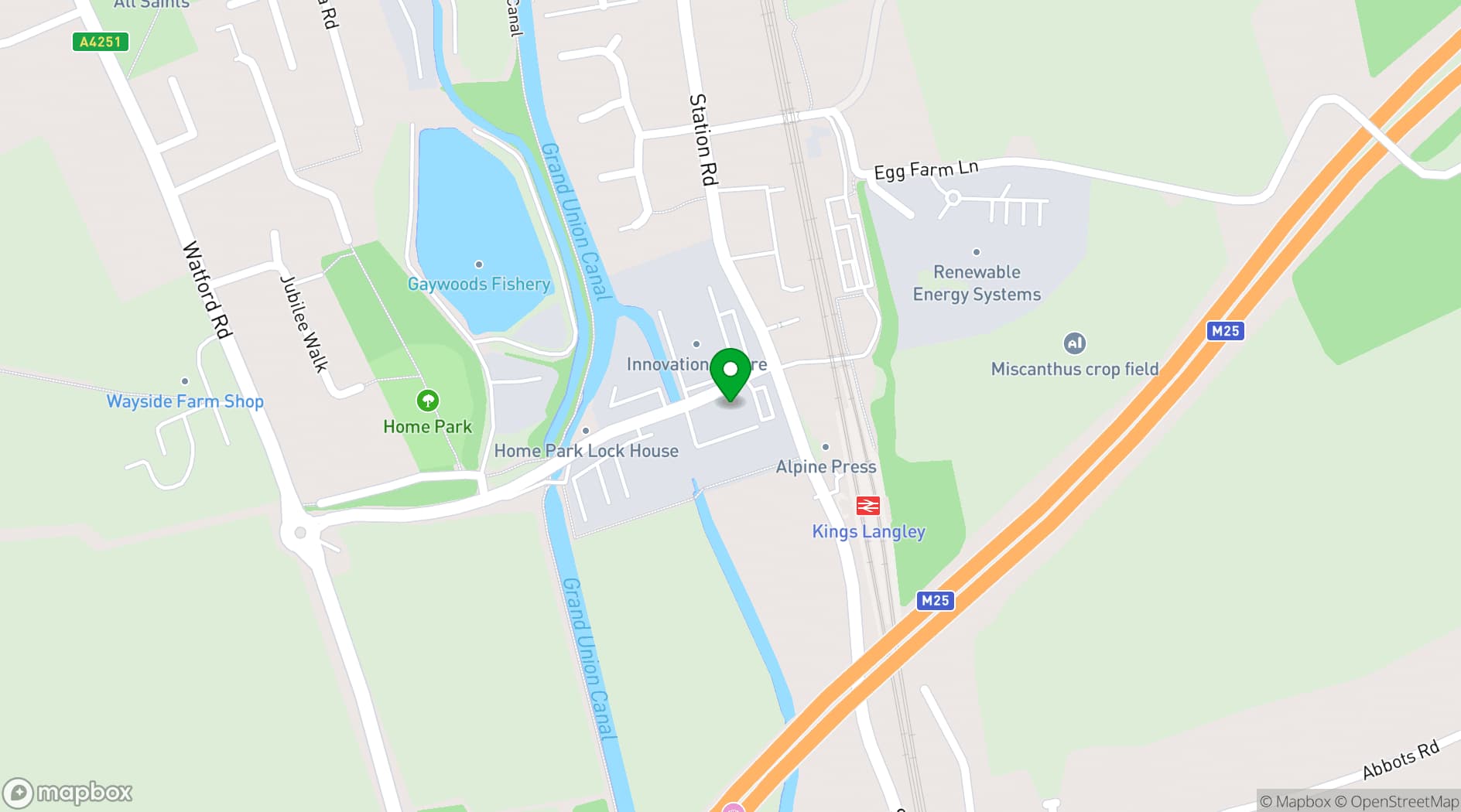 Map showing Kings House Management (UK) Ltd 