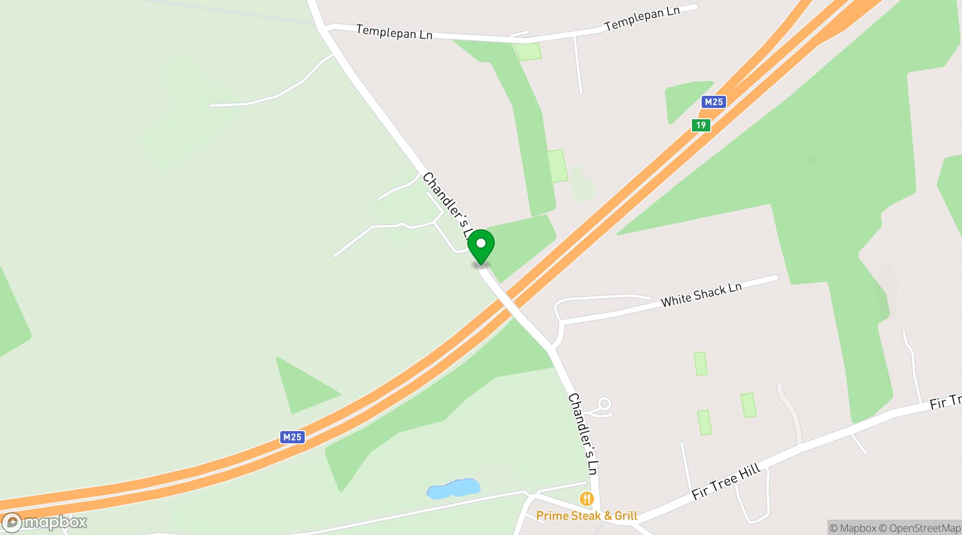 Map showing The Grove
