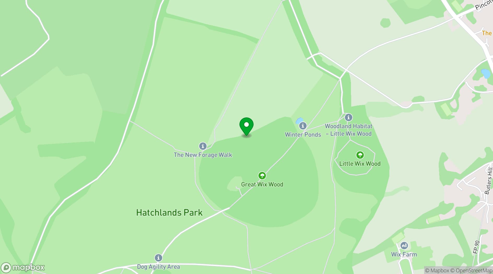Map showing Kingswood Manor - Surrey's Hidden Gem