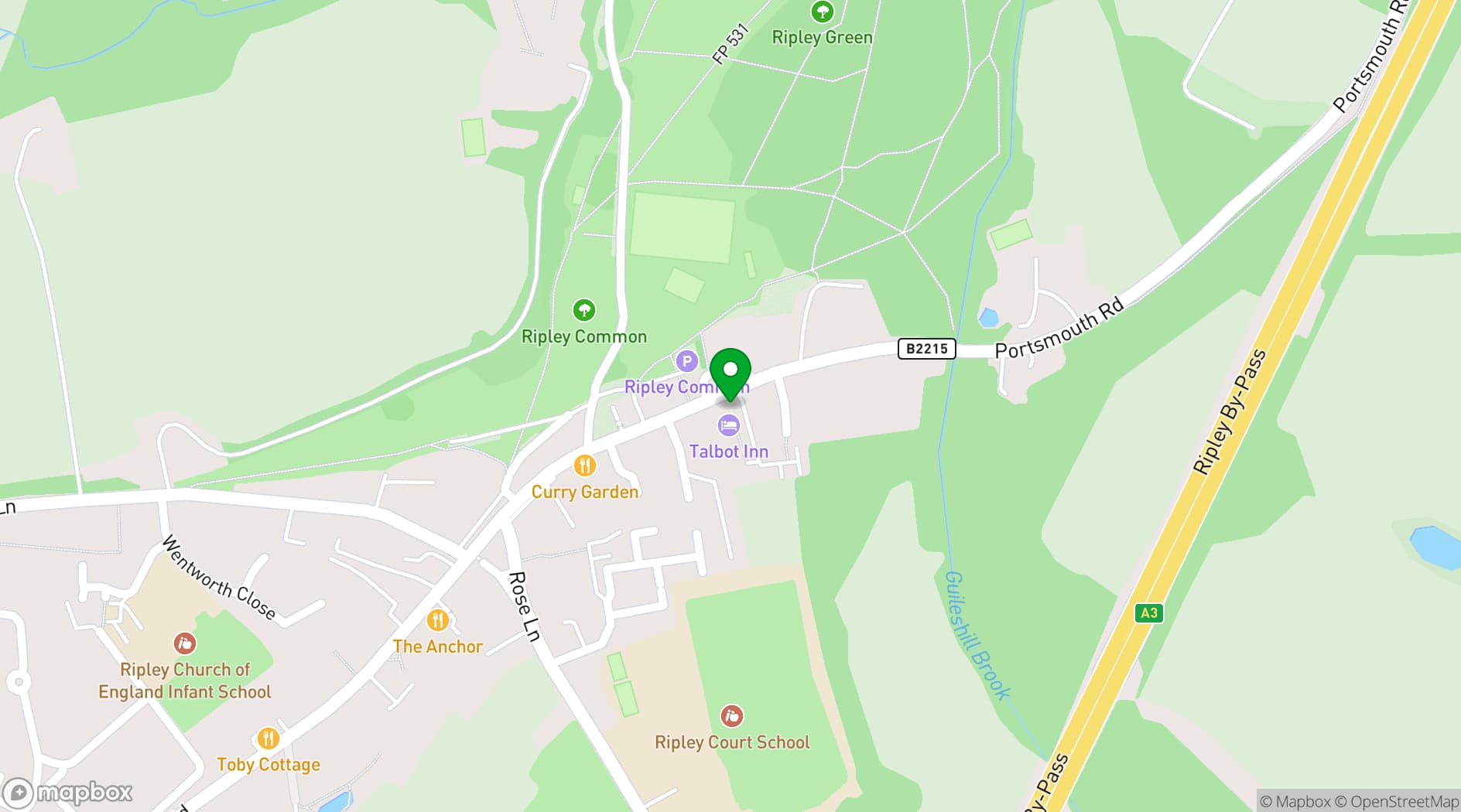 Map showing The Talbot