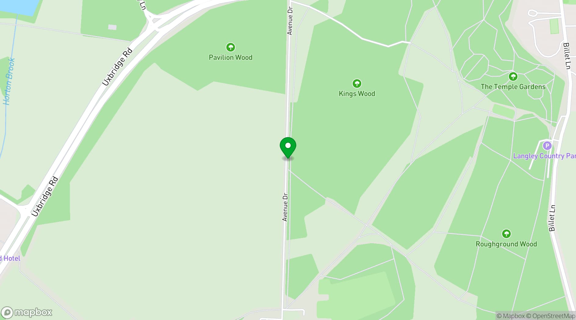 Map showing The Langley, a Luxury Collection Hotel, Buckinghamshire