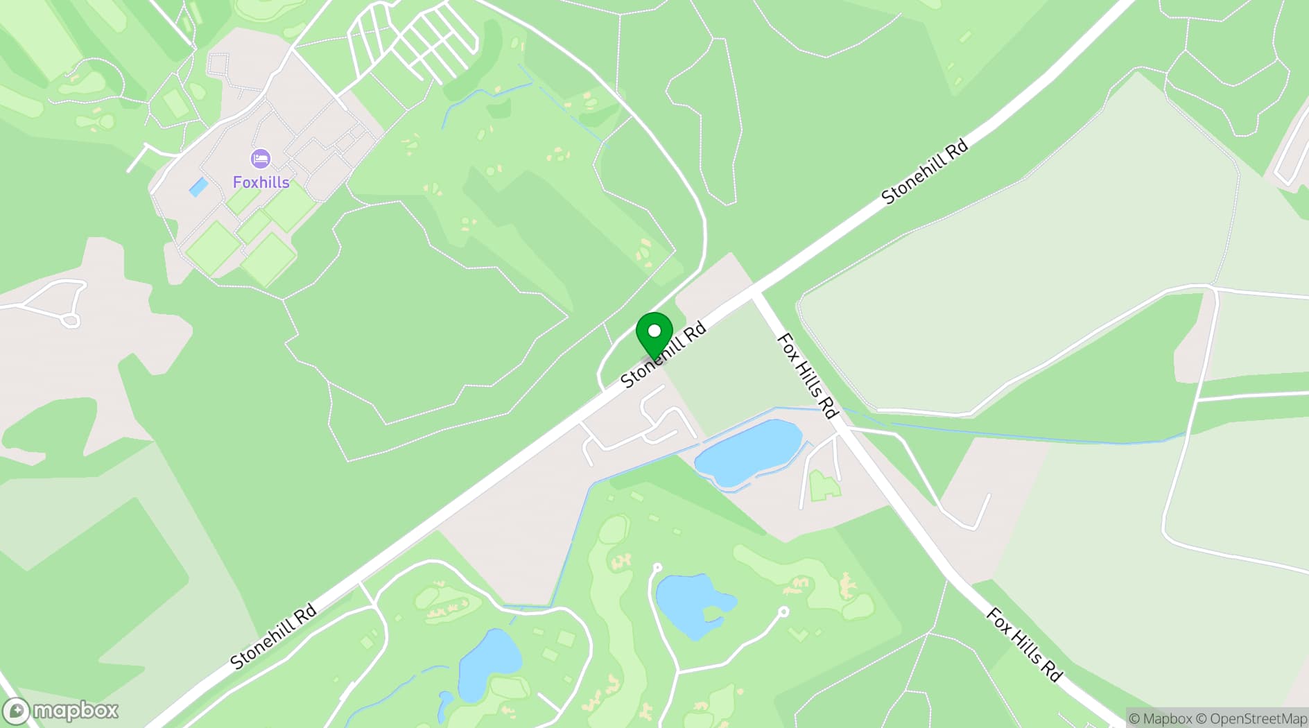 Map showing Foxhills