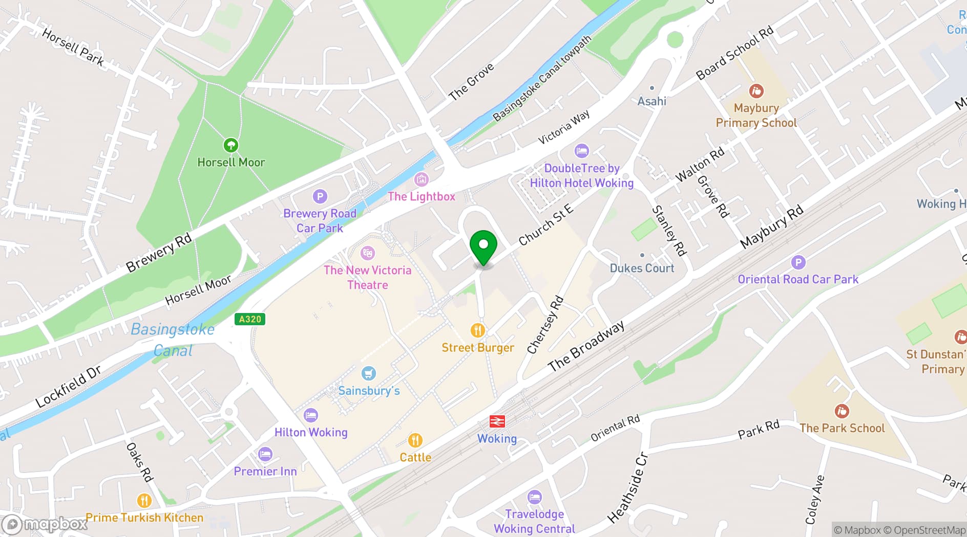 Map showing Fiery Bird 