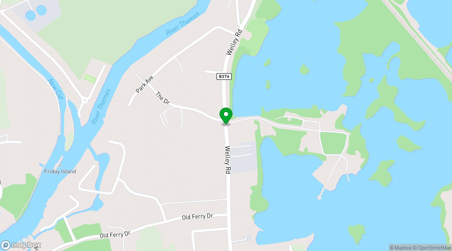 Map showing Amber Lakes