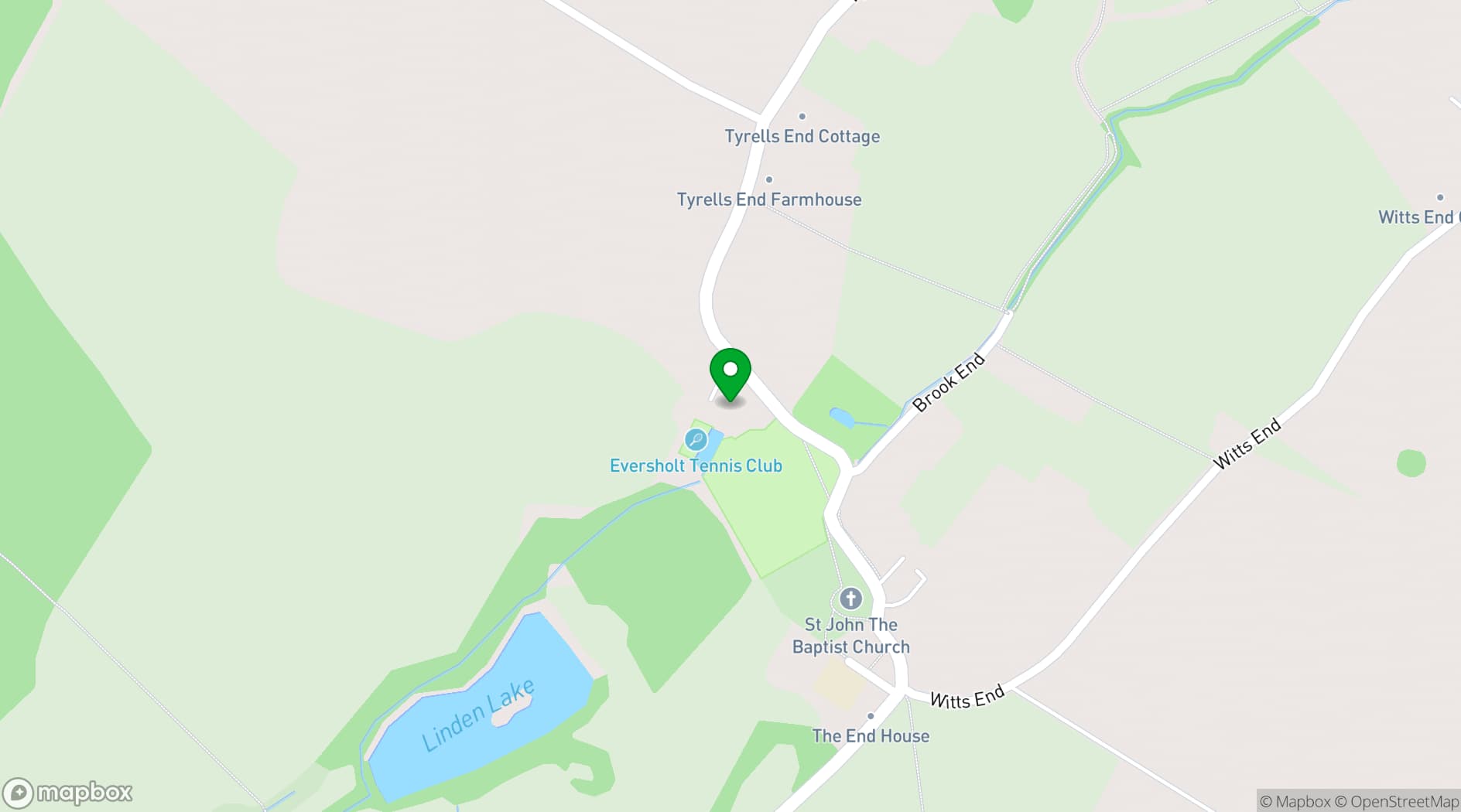 Map showing Eversholt Hall