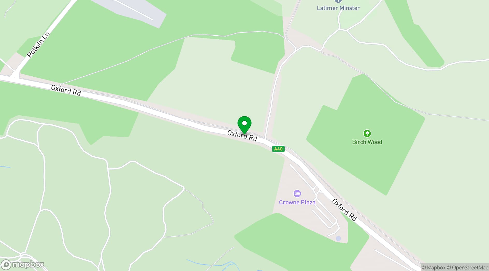 Map showing Crowne Plaza Gerrards Cross