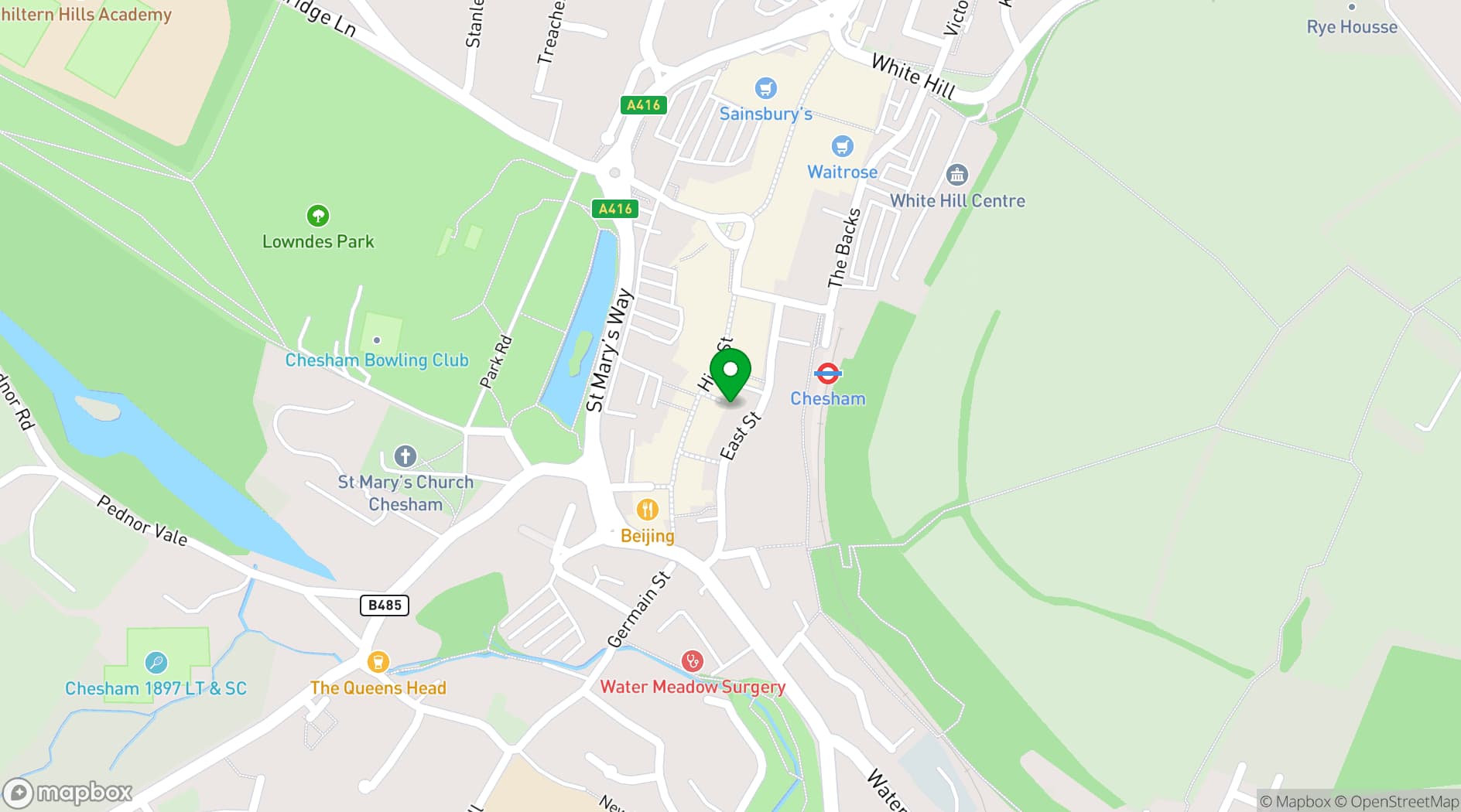 Map showing The Good Earth Gallery