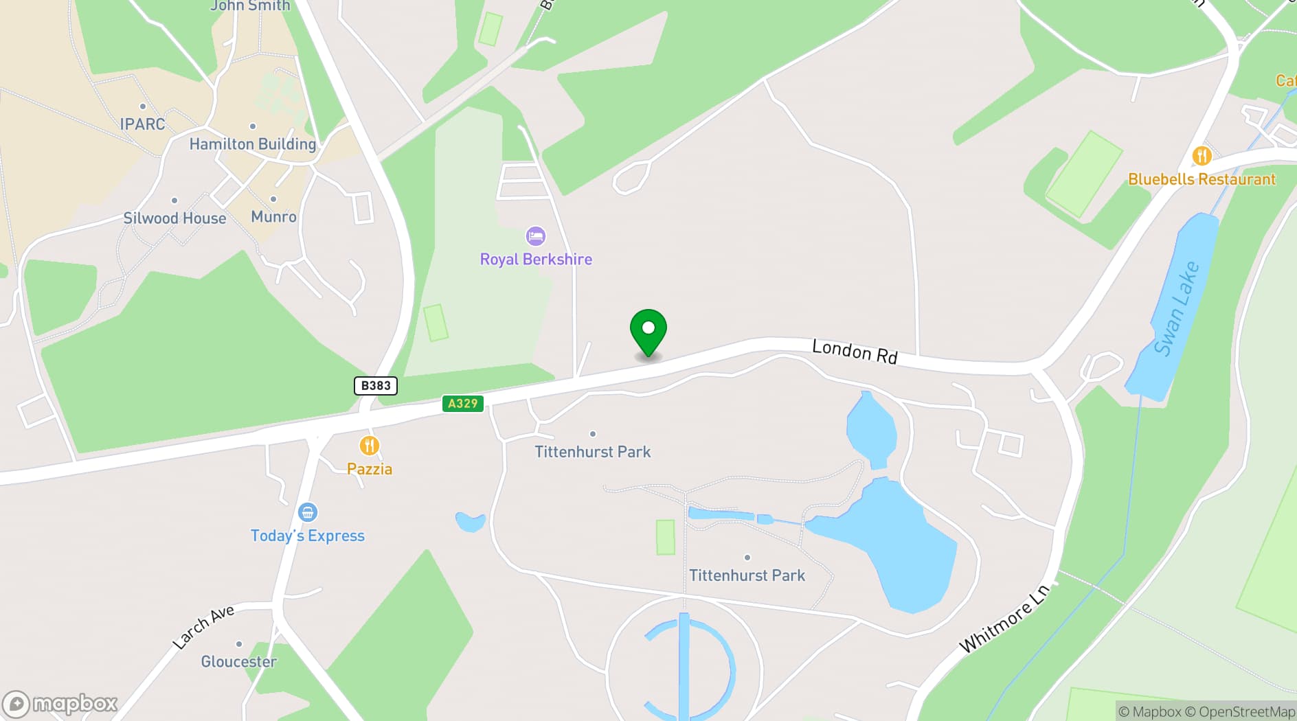 Map showing Royal Berkshire