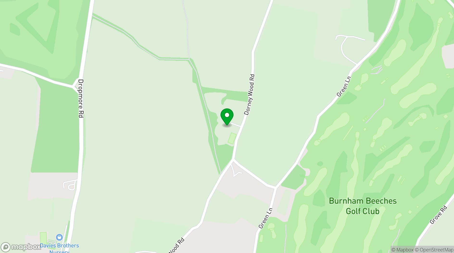 Map showing Foxlea Manor