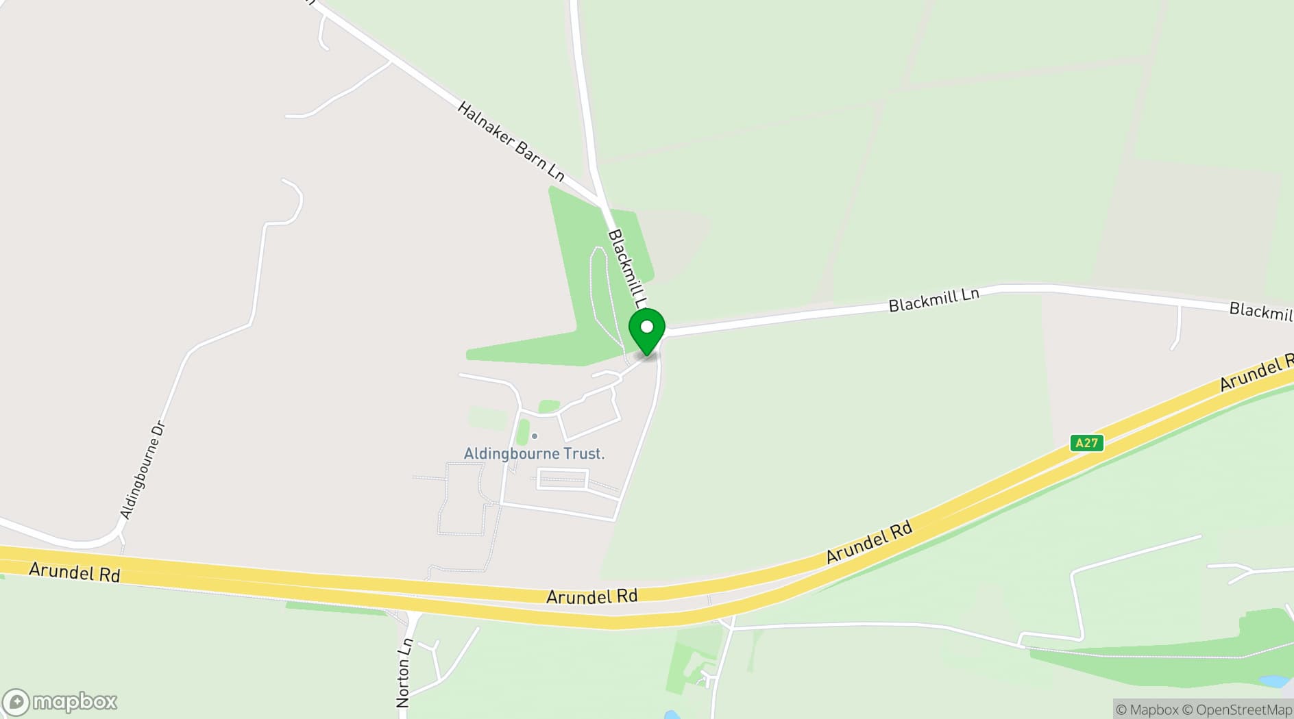 Map showing Aldingbourne Country Centre