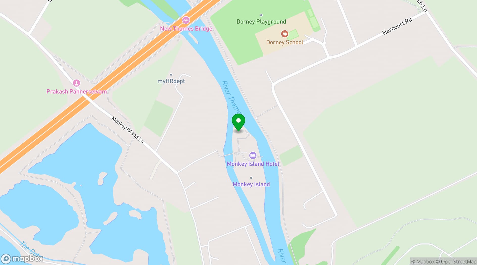 Map showing Monkey Island Estate