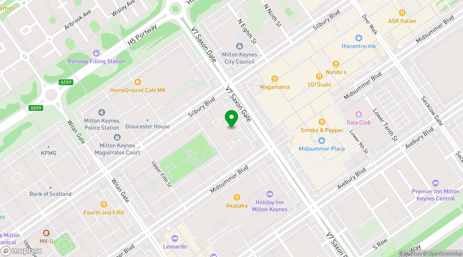 Map showing Cornerstone Event 