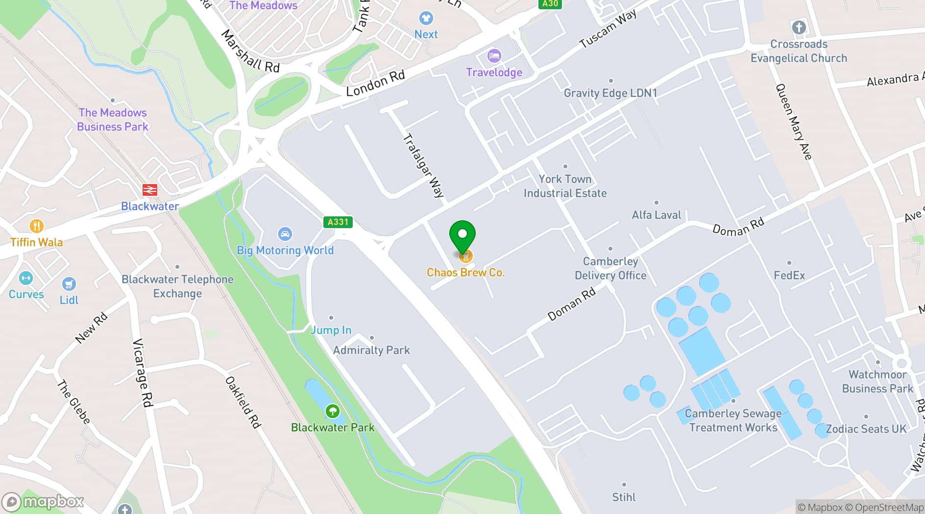 Map showing Ascot Brewing