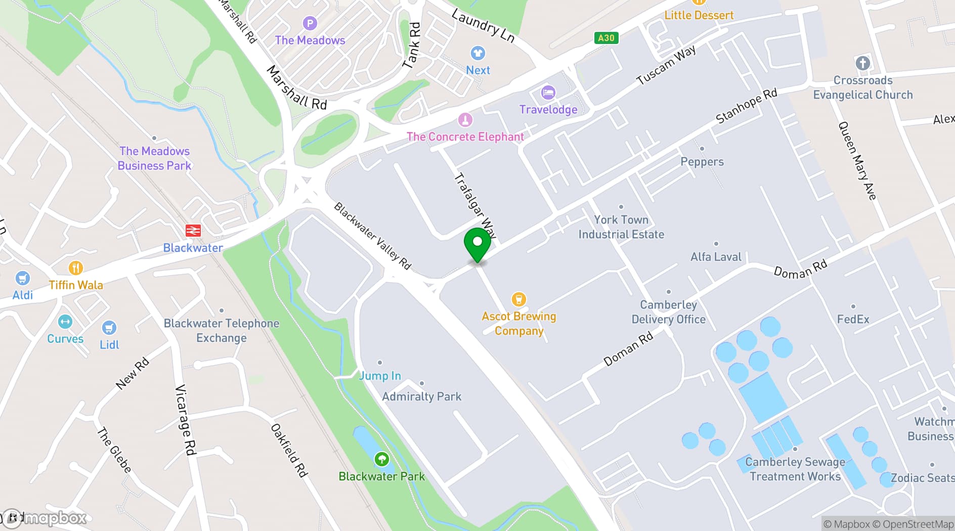 Map showing The dISruption Brewery & TapHouse