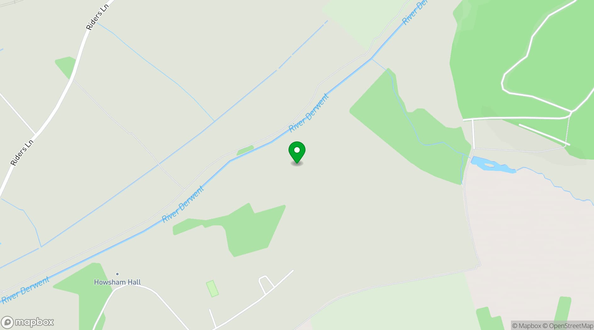 Map showing Howsham Hall 