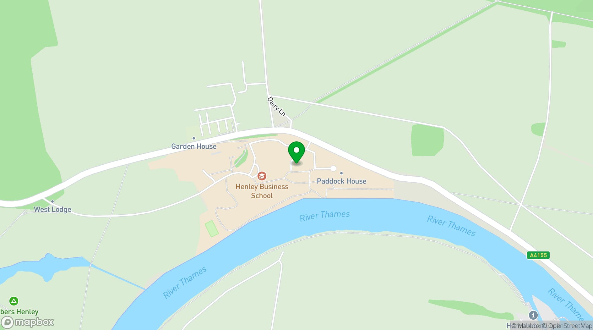Map showing Venue Henley