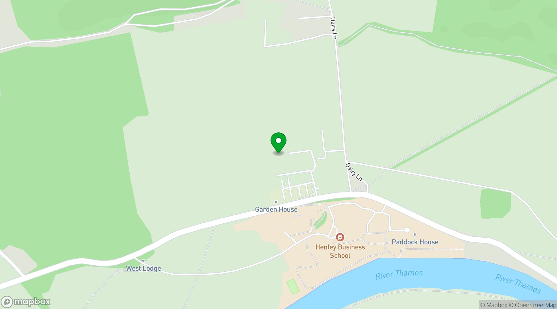 Map showing Culden Faw Estate 
