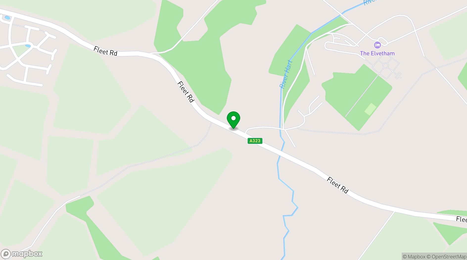 Map showing The Elvetham, Hampshire 