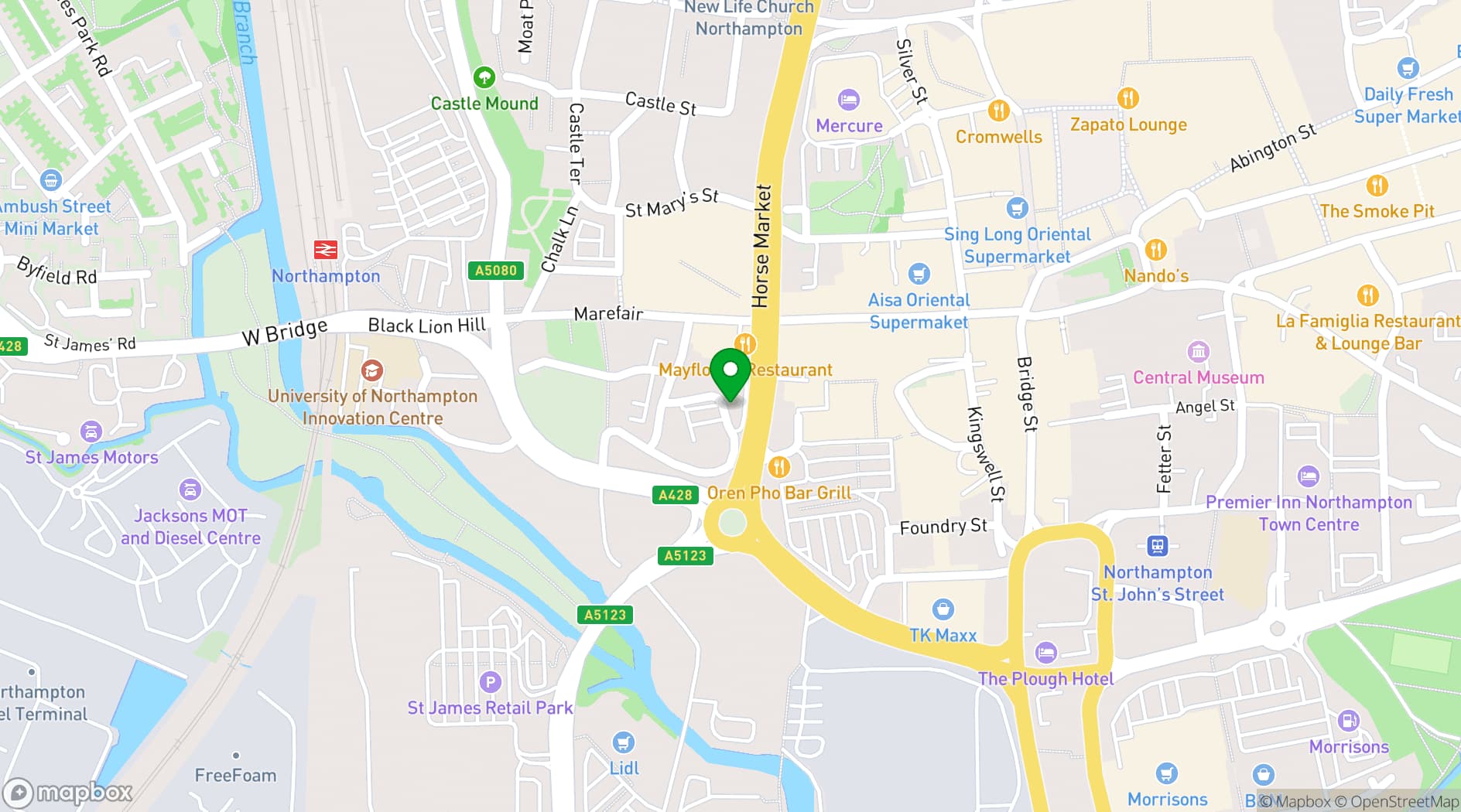 Map showing AR Media Studio