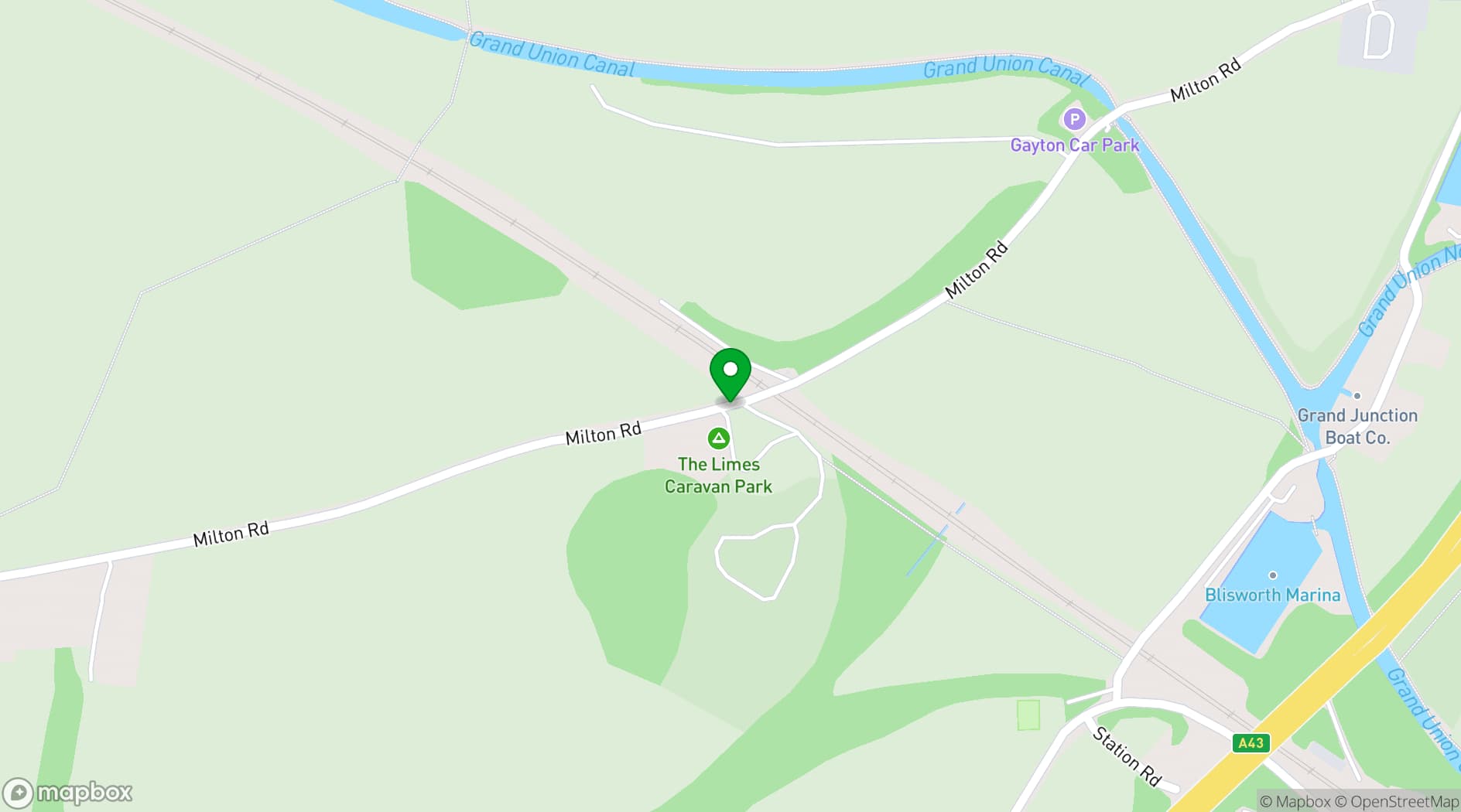 Map showing FIELD FOR HIRE NORTHAMPTONSHIRE