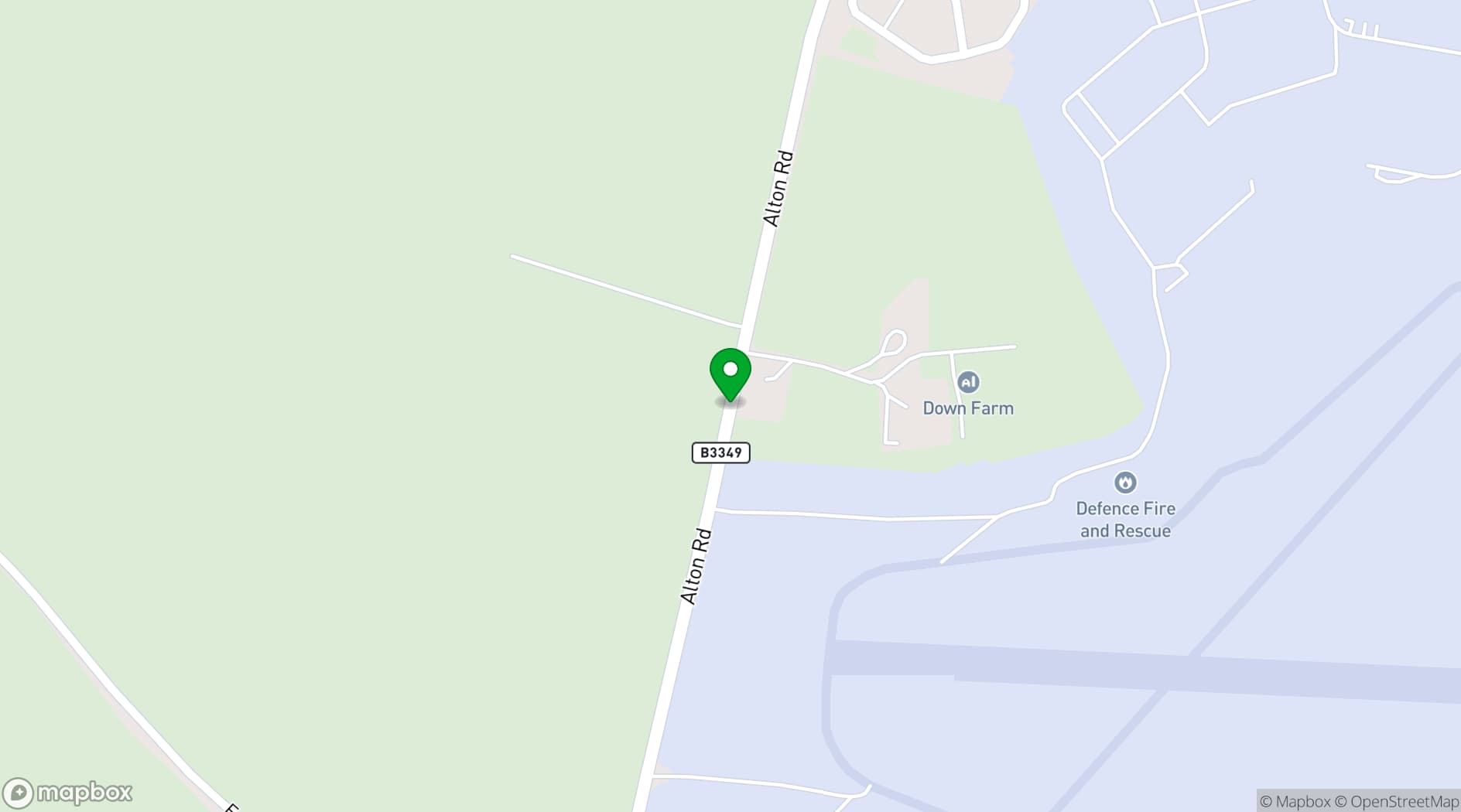 Map showing Audleys Wood