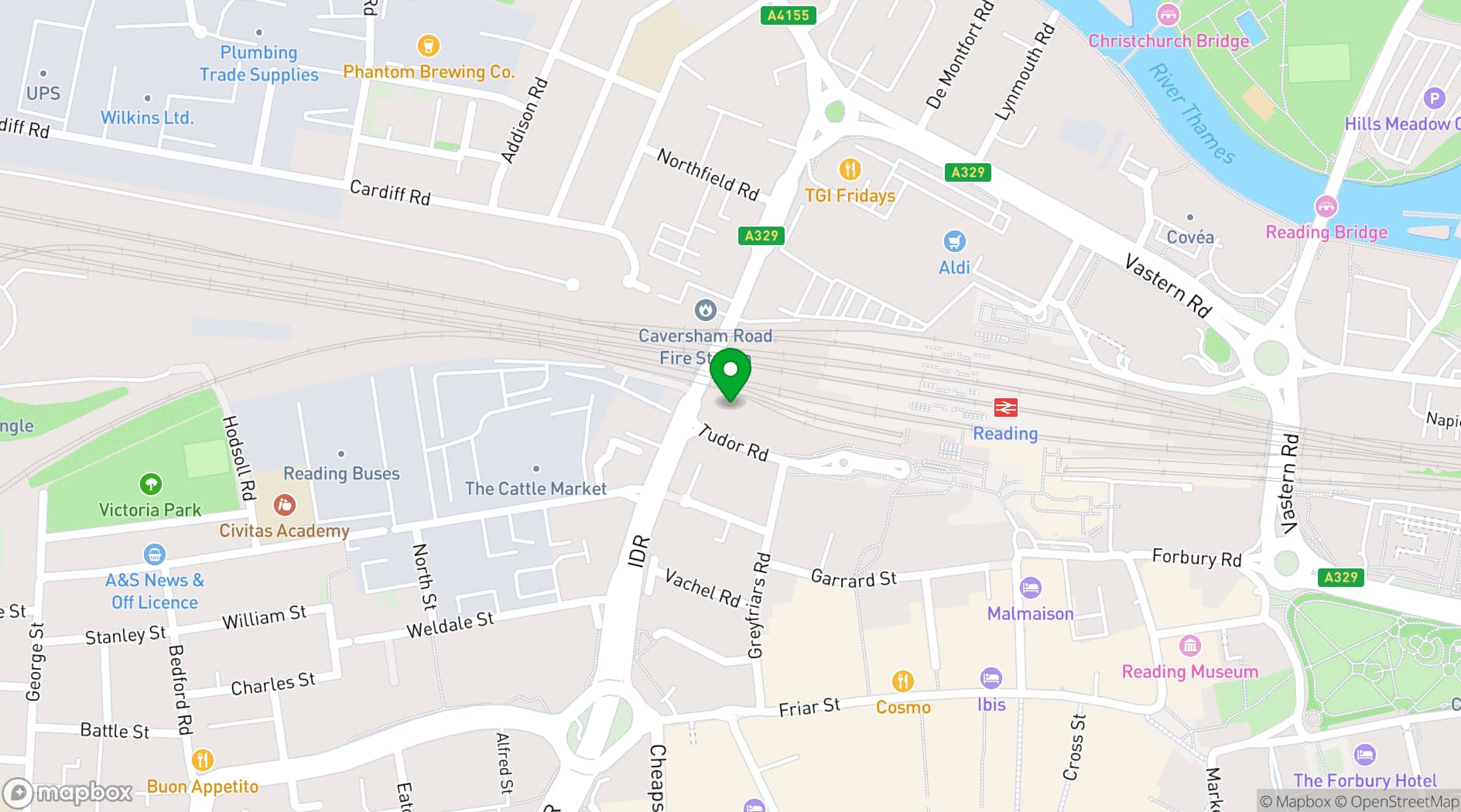 Map showing The Curious Lounge
