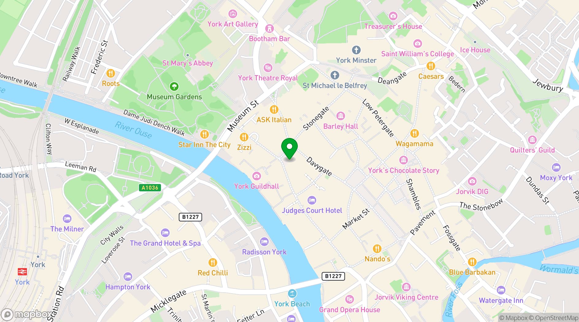 Map showing The Ivy  St. Helen's Square