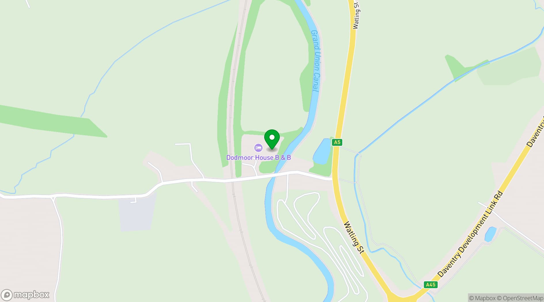 Map showing Dodmoor House