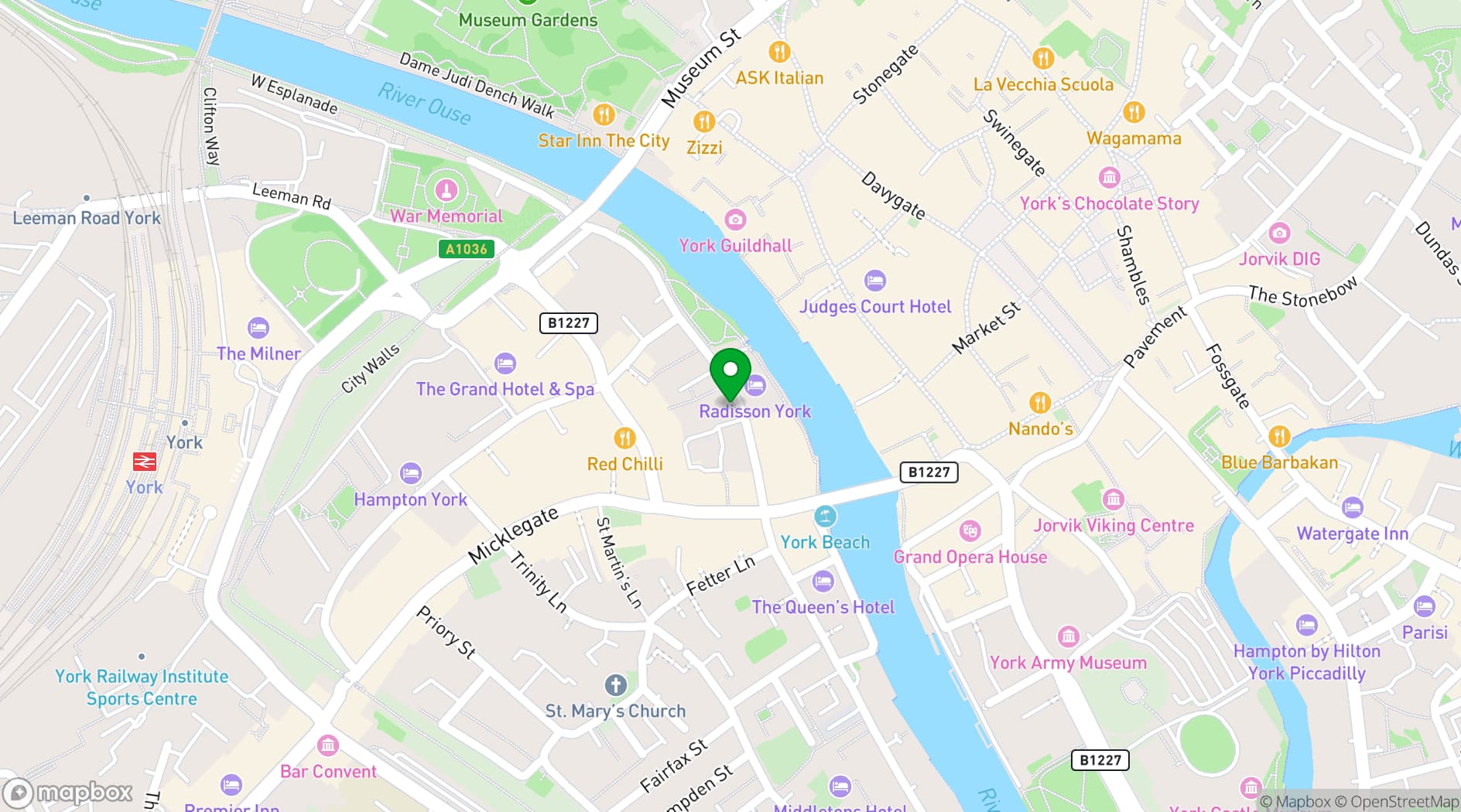 Map showing The Whippet Inn