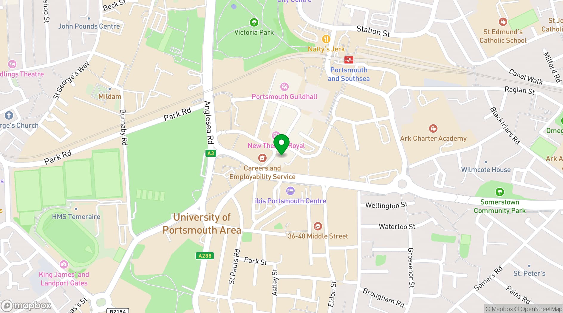 Map showing Tokyo Joe's