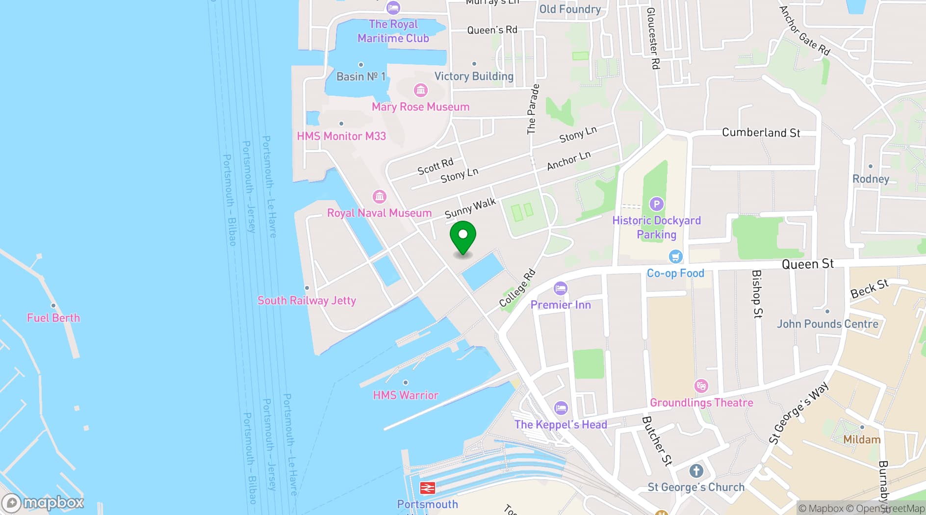Map showing Boathouse 7