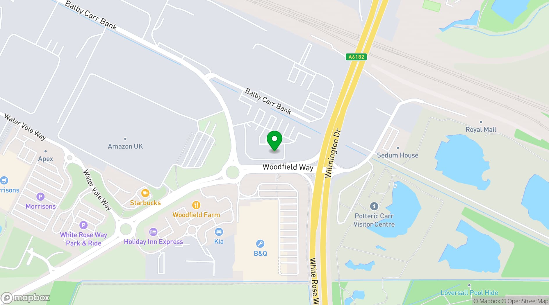 Map showing Highfield Coffee Social