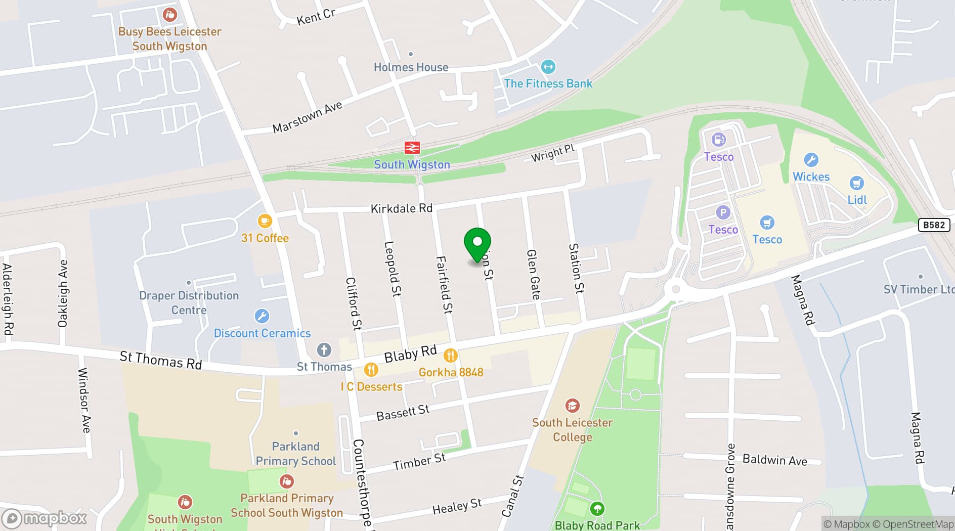 Map showing Specialist Skills Academy