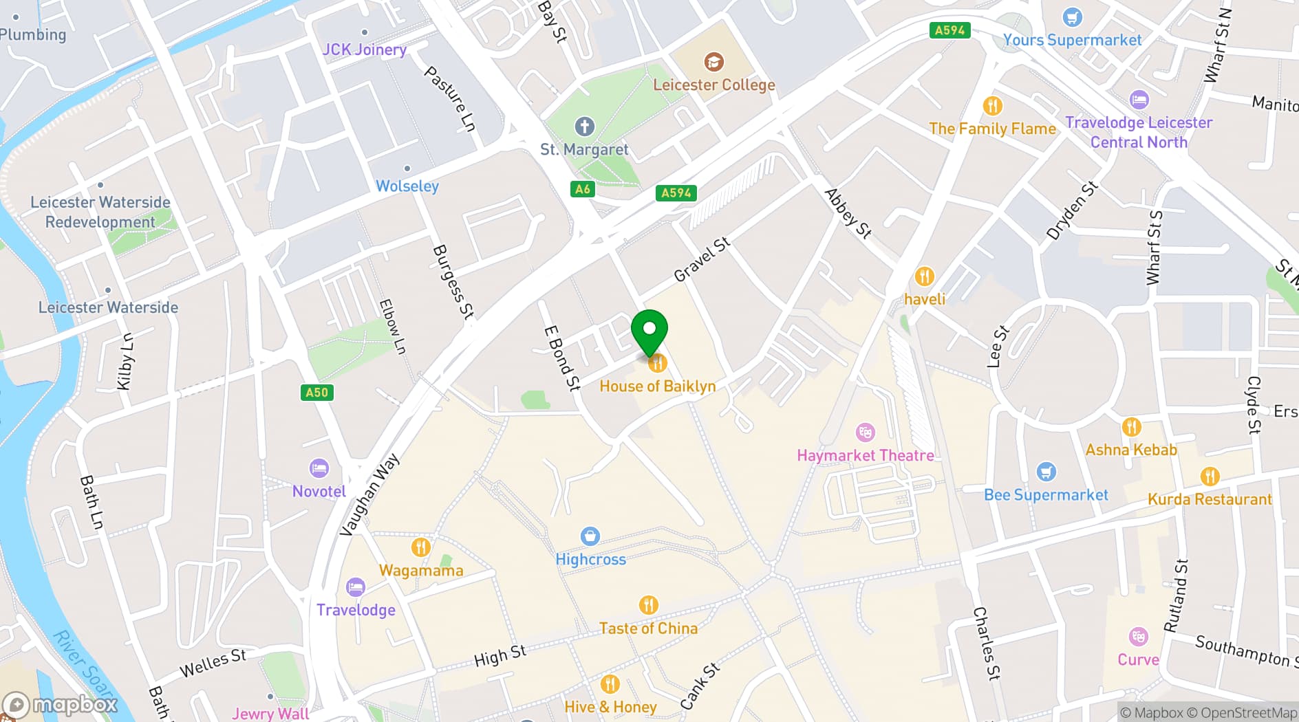 Map showing City Retreat