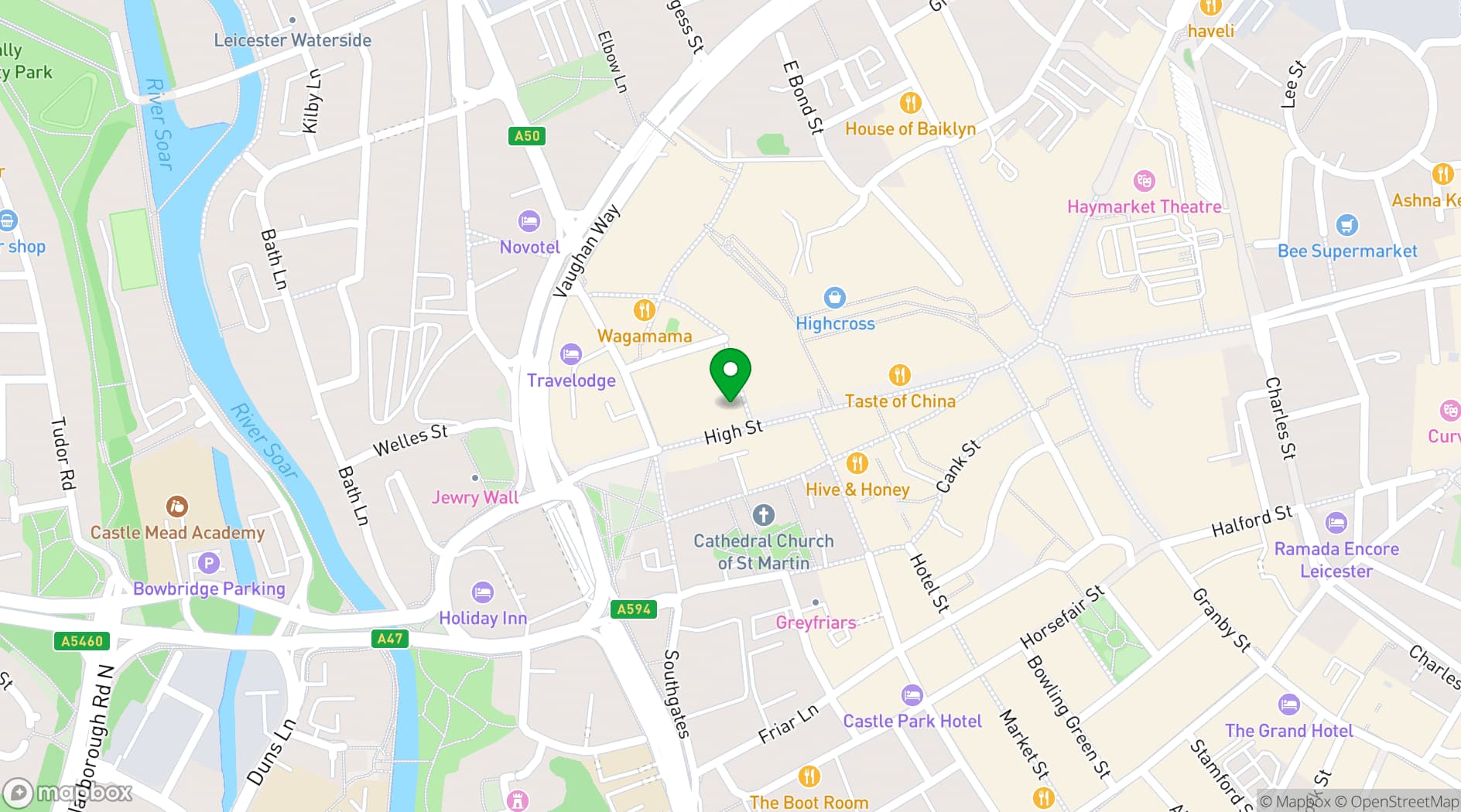 Map showing Varanasi Boutique