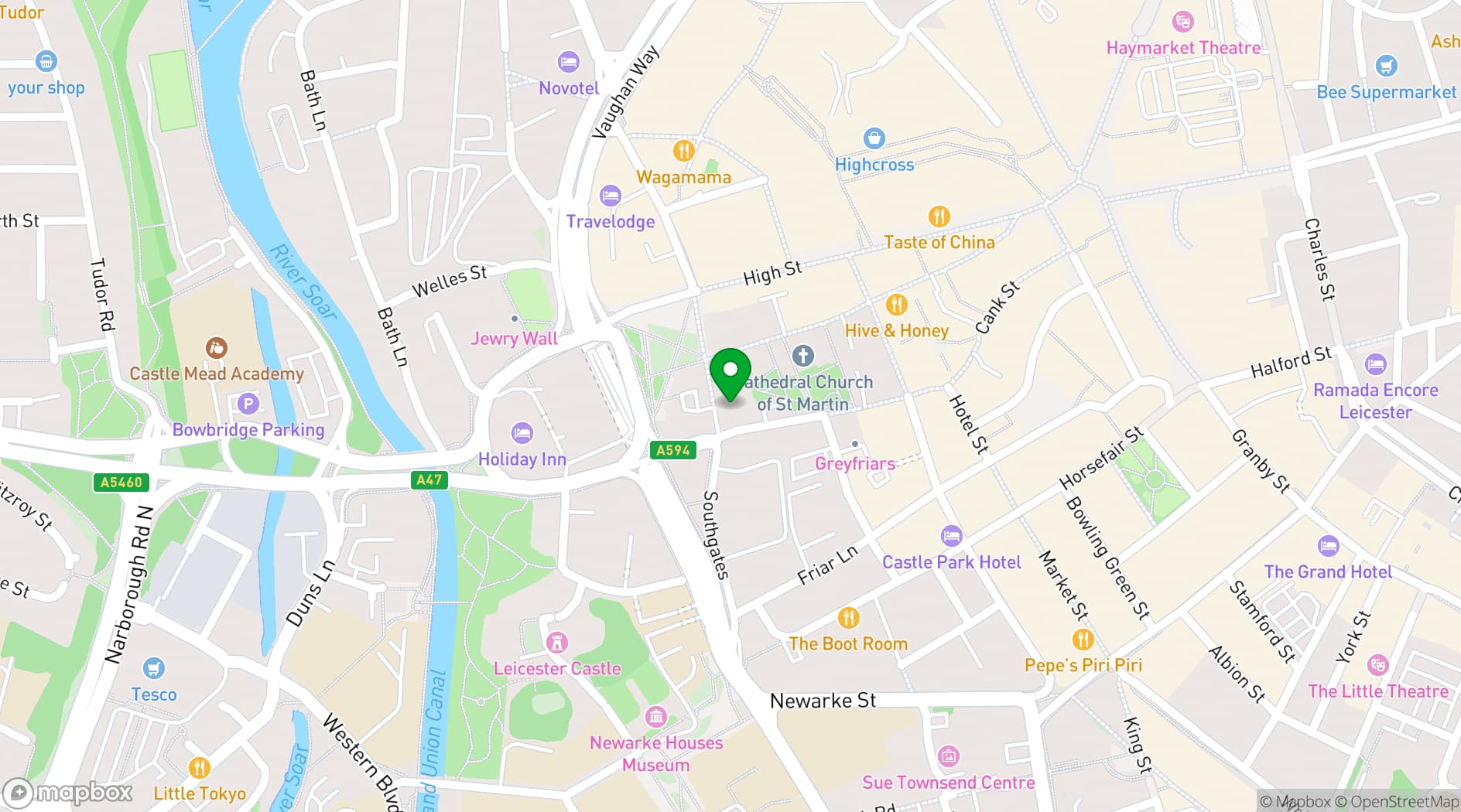 Map showing St Martins House Conference Centre & Lodge