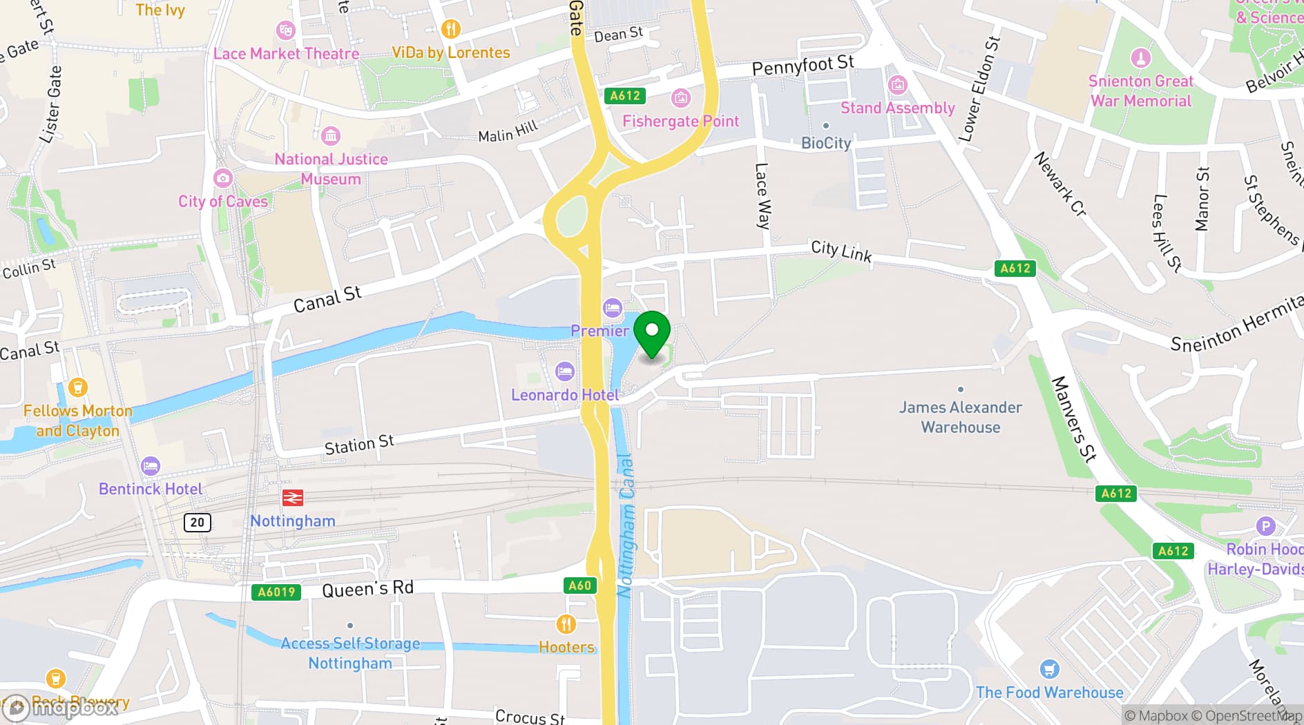 Map showing Cleaver & Wake