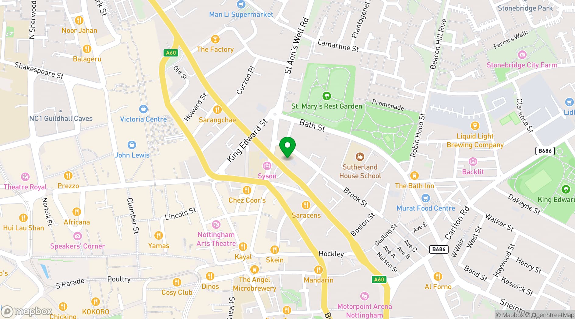 Map showing Metronome
